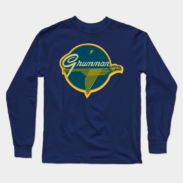 Grumman Long Sleeve T-Shirt by MindsparkCreative